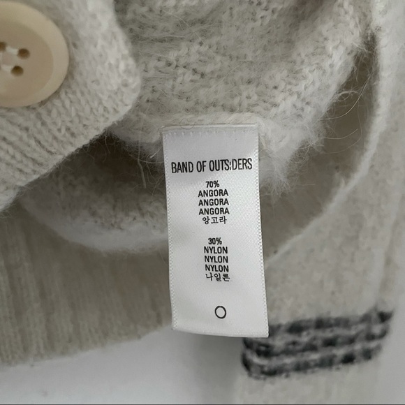 Band Of Outsiders Drowning Cable Crewnck Angora-Blend Sweater - Picture 11 of 12